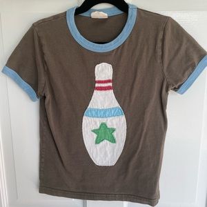 Mini Boden bowling pin T-shirt. EUC size 5-6 Y